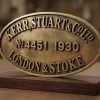 16mm Kerr Stuart Builders Plate - Etched Brass