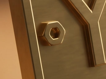 Your name custom 16mm nameplate - bolt head pic 16mm Kerr Stuart Builders Plate - Etched Brass