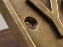 Your name custom 16mm nameplate - hole pic 16mm Kerr Stuart Builders Plate - Etched Brass