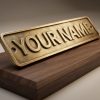 16mm Scale Custom Nameplate (1 pair) with your text - Etched Brass