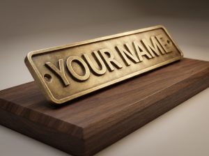 16mm Scale Custom Nameplate (1 pair) with your text - Etched Brass